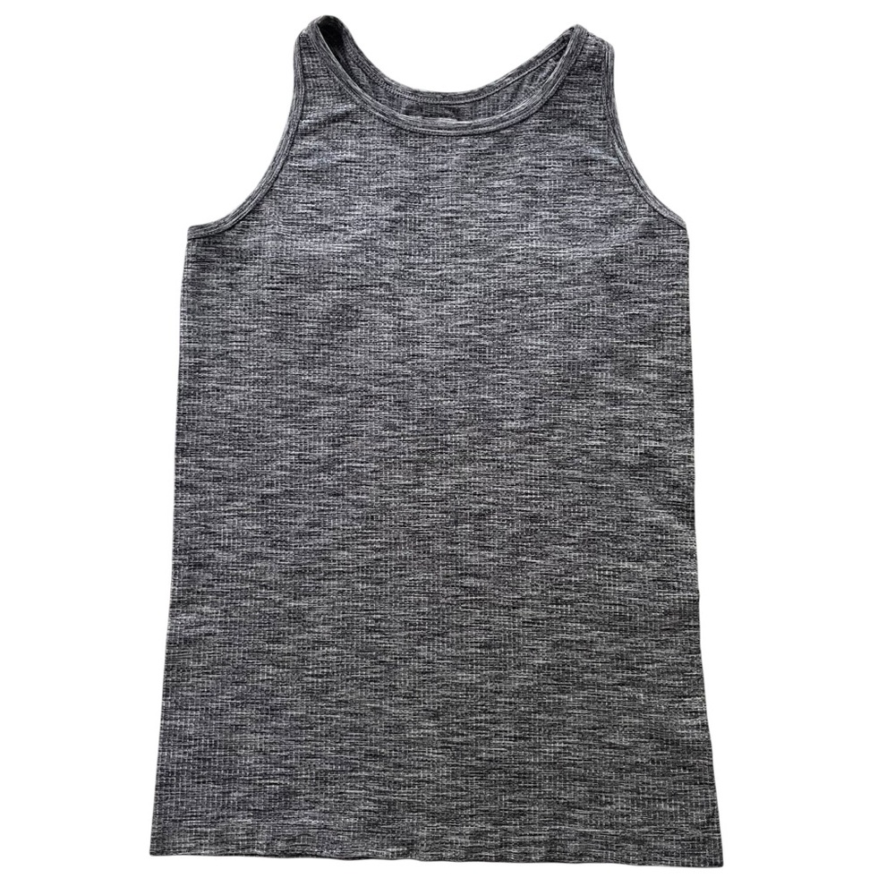 Athleta Women’s Medium Grey Heather Ribbed Renew Racerback Athletic Tank #438730